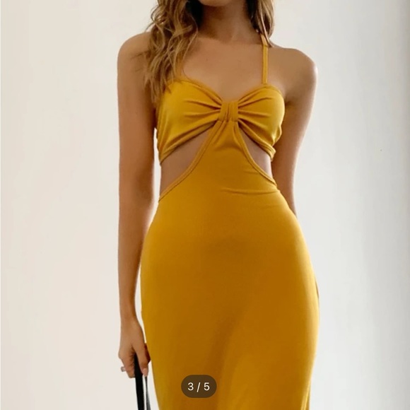 Shein - cut out split hem cami dress - Picture 3 of 5